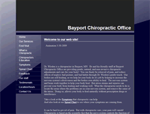 Tablet Screenshot of bayportchiropractor.com